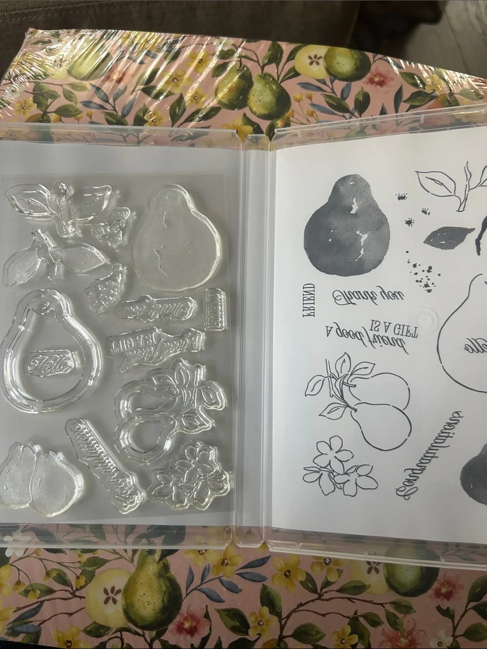 Stampin Up! Perfectly Pears Stamp set and Designer Series Paper